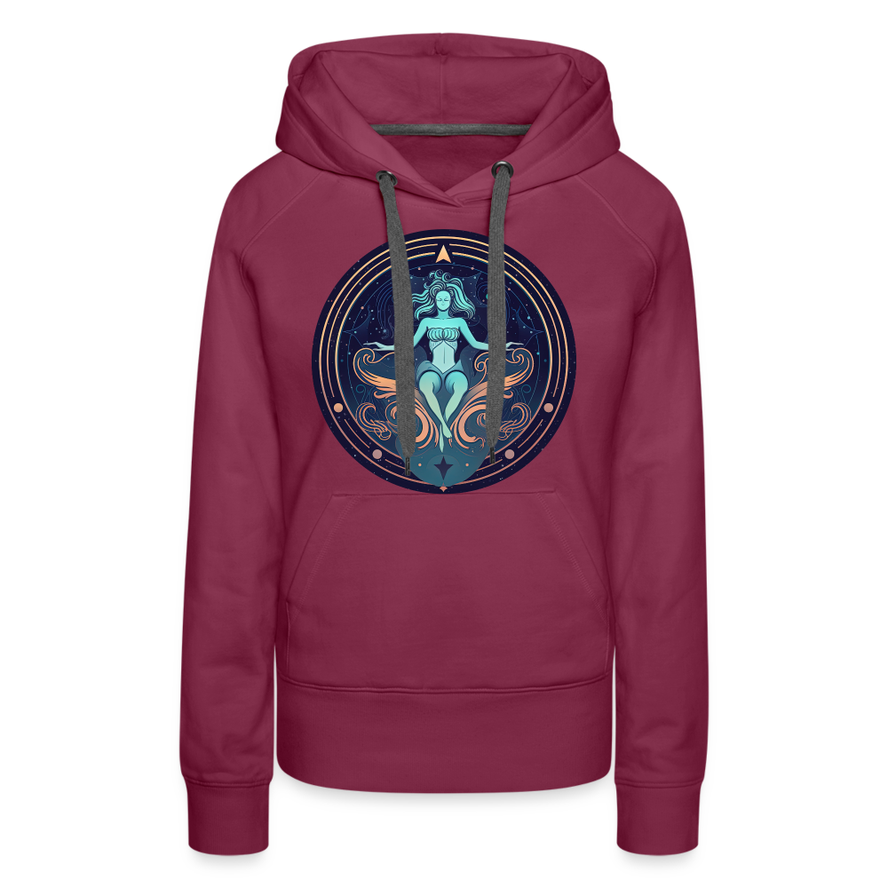 Women’s Mystic Aquarius Premium Hoodie - burgundy