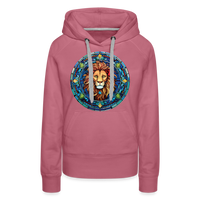 Thumbnail for Women’s Mosaic Leo Premium Hoodie - mauve