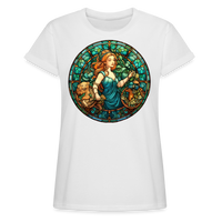 Thumbnail for Women's Mosaic Virgo Relaxed Fit T-Shirt - white