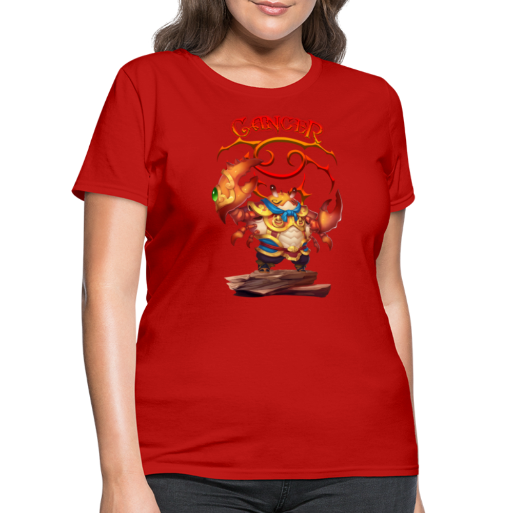 Women's Astral Cancer T-Shirt - red