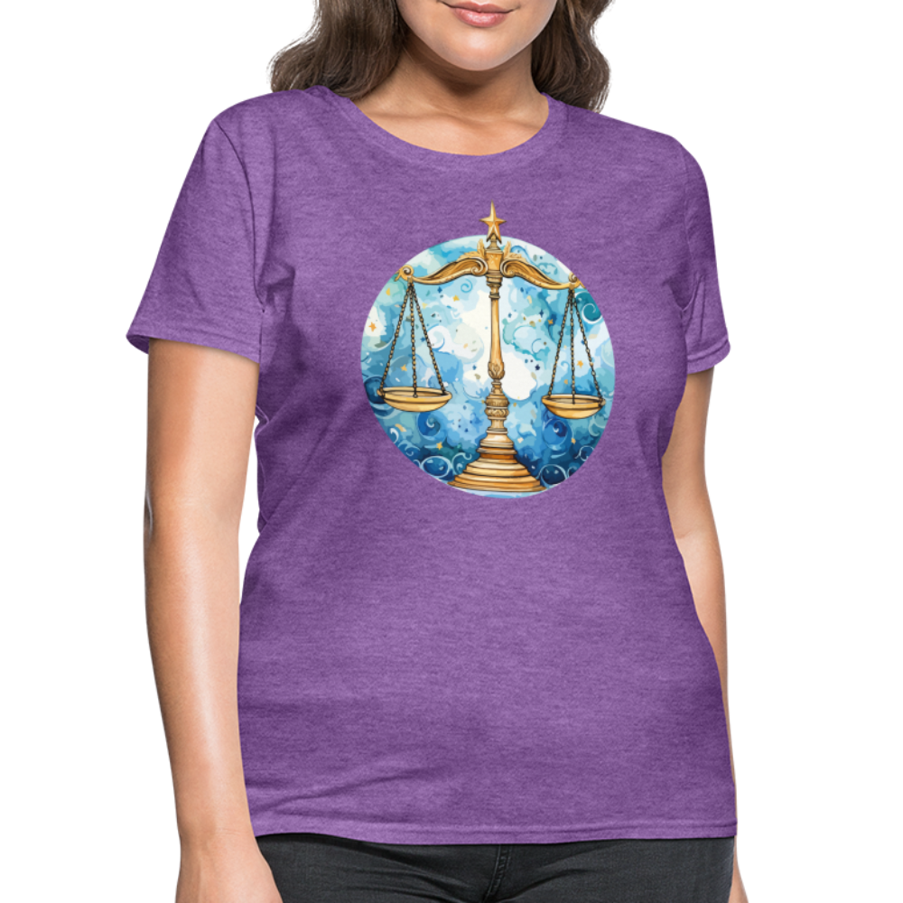 Women's Mythical Libra T-Shirt - purple heather