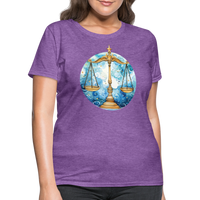 Thumbnail for Women's Mythical Libra T-Shirt - purple heather