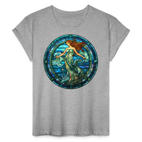 Thumbnail for Women's Mosaic Aquarius Relaxed Fit T-Shirt - heather gray