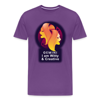 Thumbnail for Men's Glow Gemini Premium T-Shirt - purple