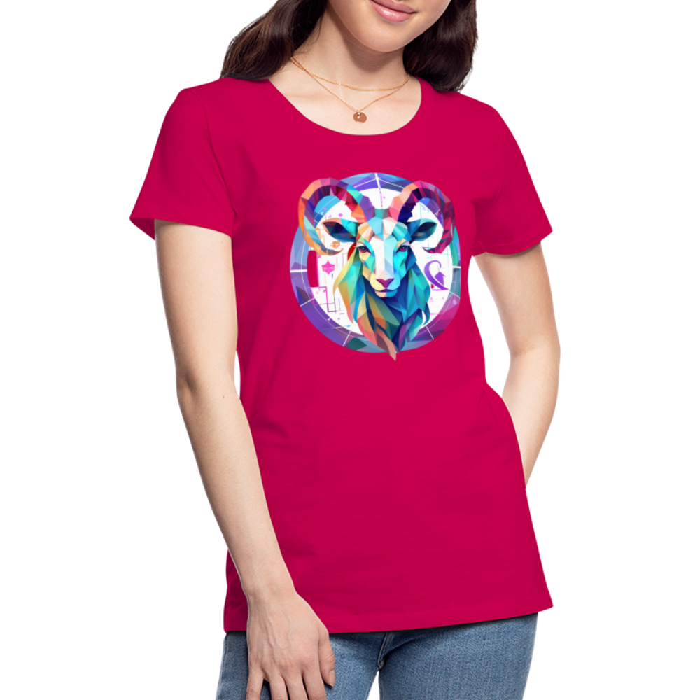 Women’s Mythical Aries Premium T-Shirt - dark pink