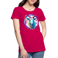 Thumbnail for Women’s Mythical Aries Premium T-Shirt - dark pink