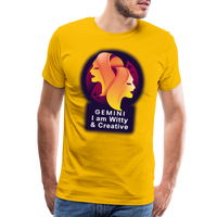 Thumbnail for Men's Glow Gemini Premium T-Shirt - sun yellow