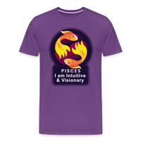 Thumbnail for Men's Glow Pisces Premium T-Shirt - purple