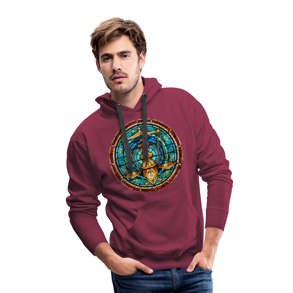 Men’s Mosaic Libra Premium Hoodie - burgundy