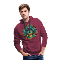 Thumbnail for Men’s Mosaic Libra Premium Hoodie - burgundy