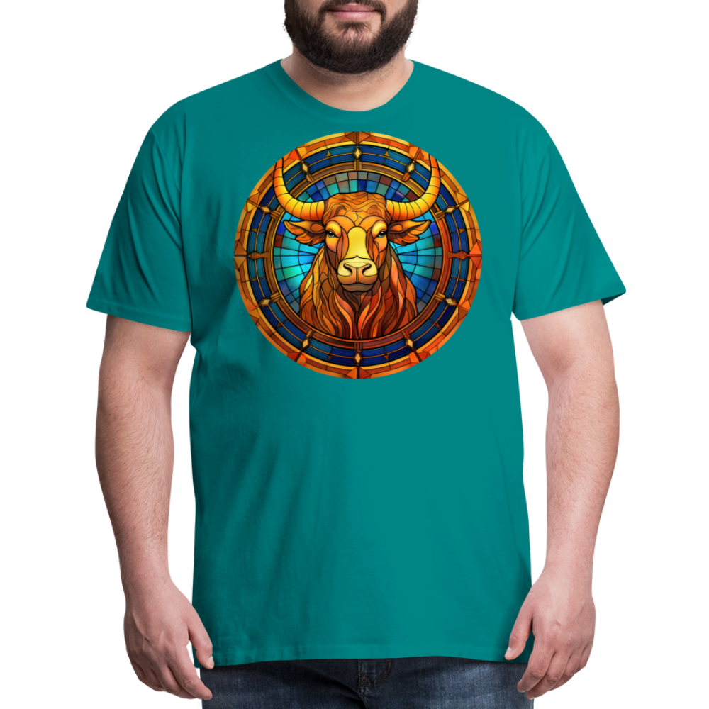 Men's Mosaic Taurus Premium T-Shirt - teal