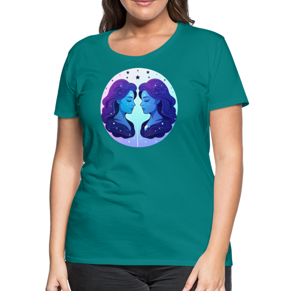 Women’s Magic Gemini Premium T-Shirt - teal