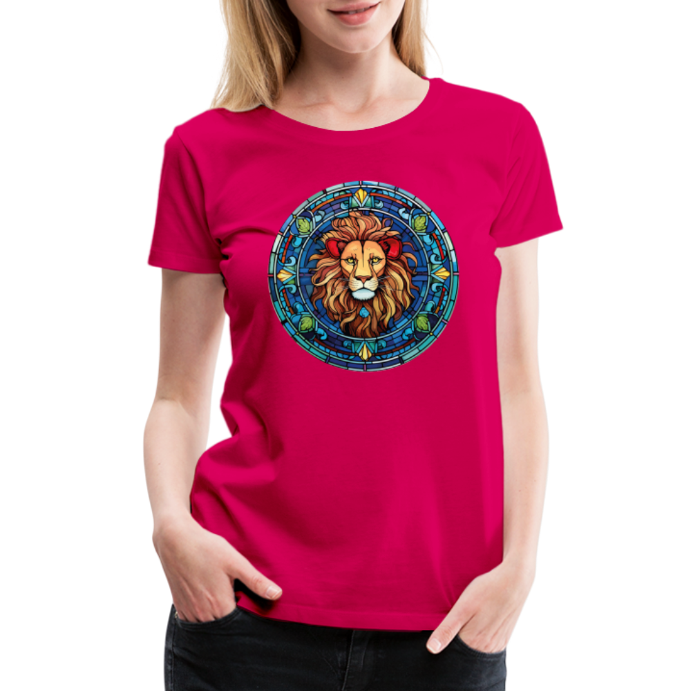 Women's Mosaic Leo Premium T-Shirt - dark pink