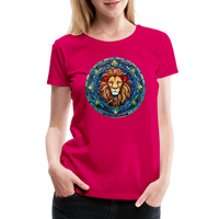 Thumbnail for Women's Mosaic Leo Premium T-Shirt - dark pink