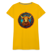 Thumbnail for Women’s Mosaic Taurus Premium T-Shirt - sun yellow