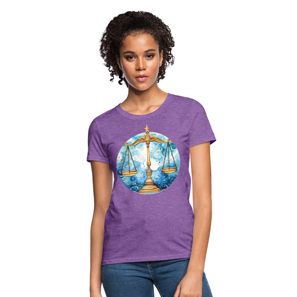 Women's Mythical Libra T-Shirt - purple heather