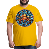 Thumbnail for Men's Mosaic Cancer Premium T-Shirt - sun yellow