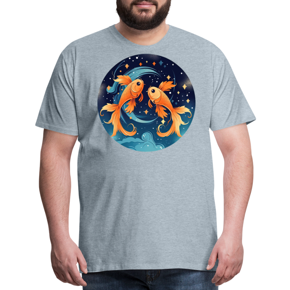 Men's Magic Pisces Premium T-Shirt - heather ice blue