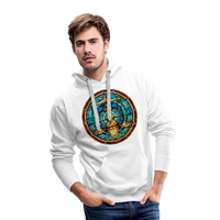 Thumbnail for Men’s Mosaic Libra Premium Hoodie - white