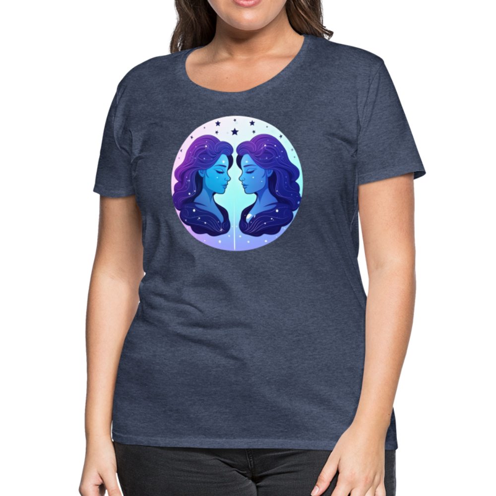 Women’s Magic Gemini Premium T-Shirt - heather blue