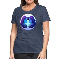 Thumbnail for Women’s Magic Gemini Premium T-Shirt - heather blue