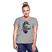 Thumbnail for Women's Mythical Aquarius Relaxed Fit T-Shirt - heather gray