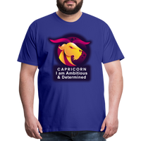 Thumbnail for Men's Glow Capricorn Premium T-Shirt - royal blue