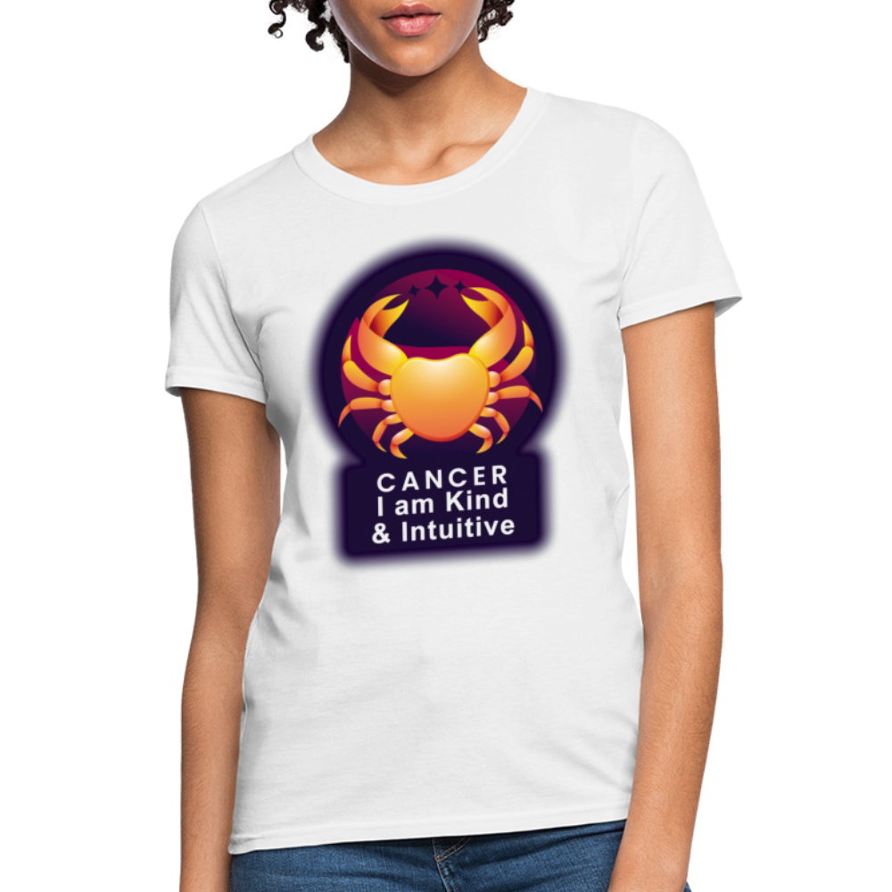 Women's Glow Cancer T-Shirt - white