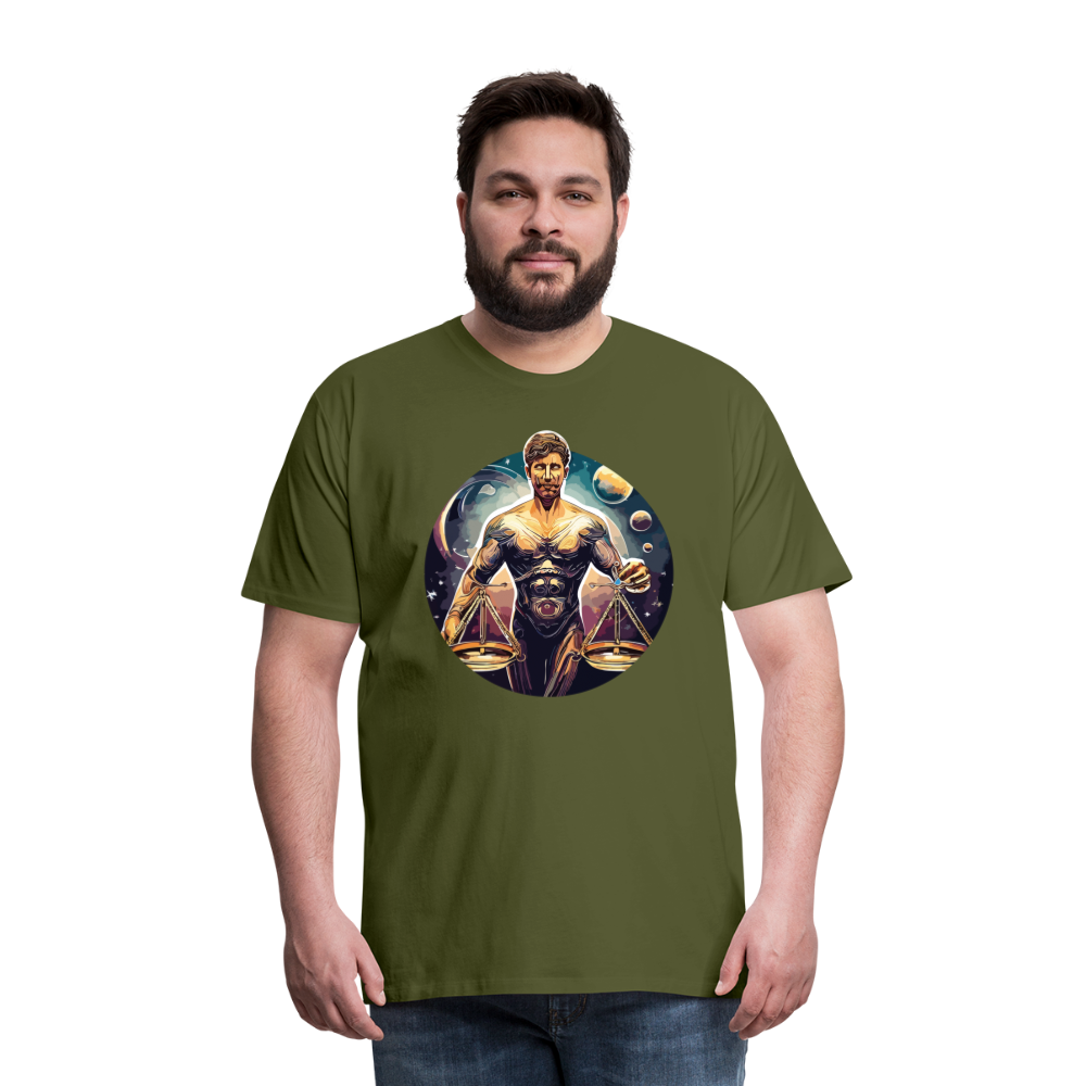 Men's Mythical Libra Premium T-Shirt - olive green