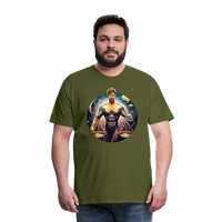 Thumbnail for Men's Mythical Libra Premium T-Shirt - olive green