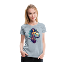 Thumbnail for Women’s Mythical Aquarius Premium T-Shirt - heather ice blue