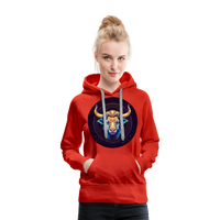 Thumbnail for Women’s Magic Taurus Premium Hoodie - red