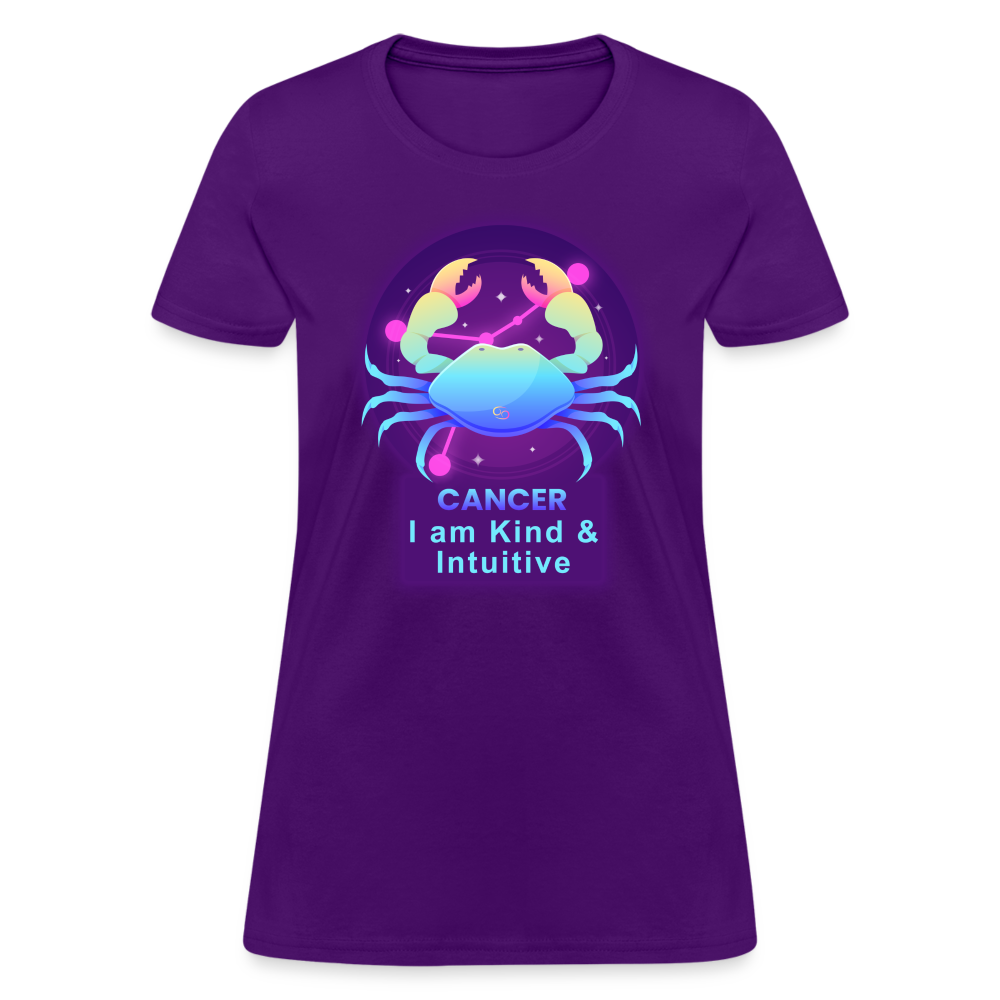 Women's Neon Cancer T-Shirt - purple