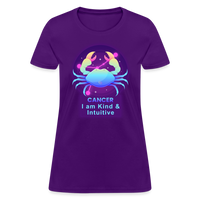 Thumbnail for Women's Neon Cancer T-Shirt - purple