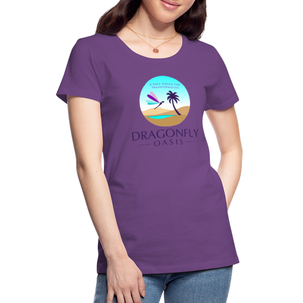 Women's Dragonfly Oasis V.1 Premium T-Shirt - purple