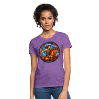 Thumbnail for Women's Mosaic Sagittarius T-Shirt - purple heather