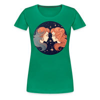 Thumbnail for Women’s Mystic Gemini Premium T-Shirt - kelly green