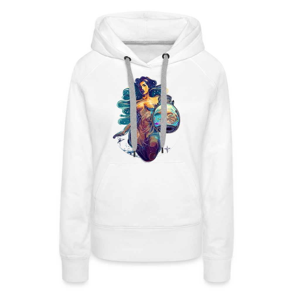 Women’s Mythical Aquarius Premium Hoodie - white