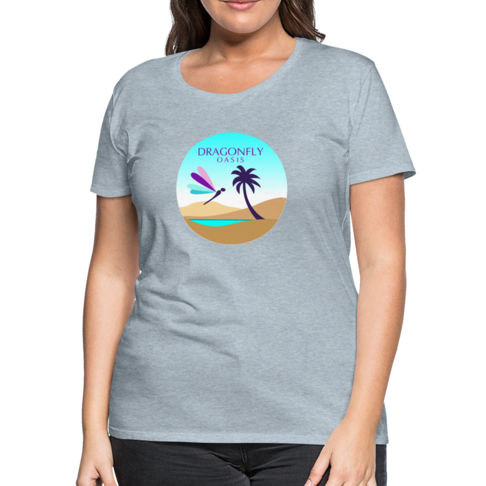 Women's Dragonfly Oasis V.2 Premium T-Shirt - heather ice blue