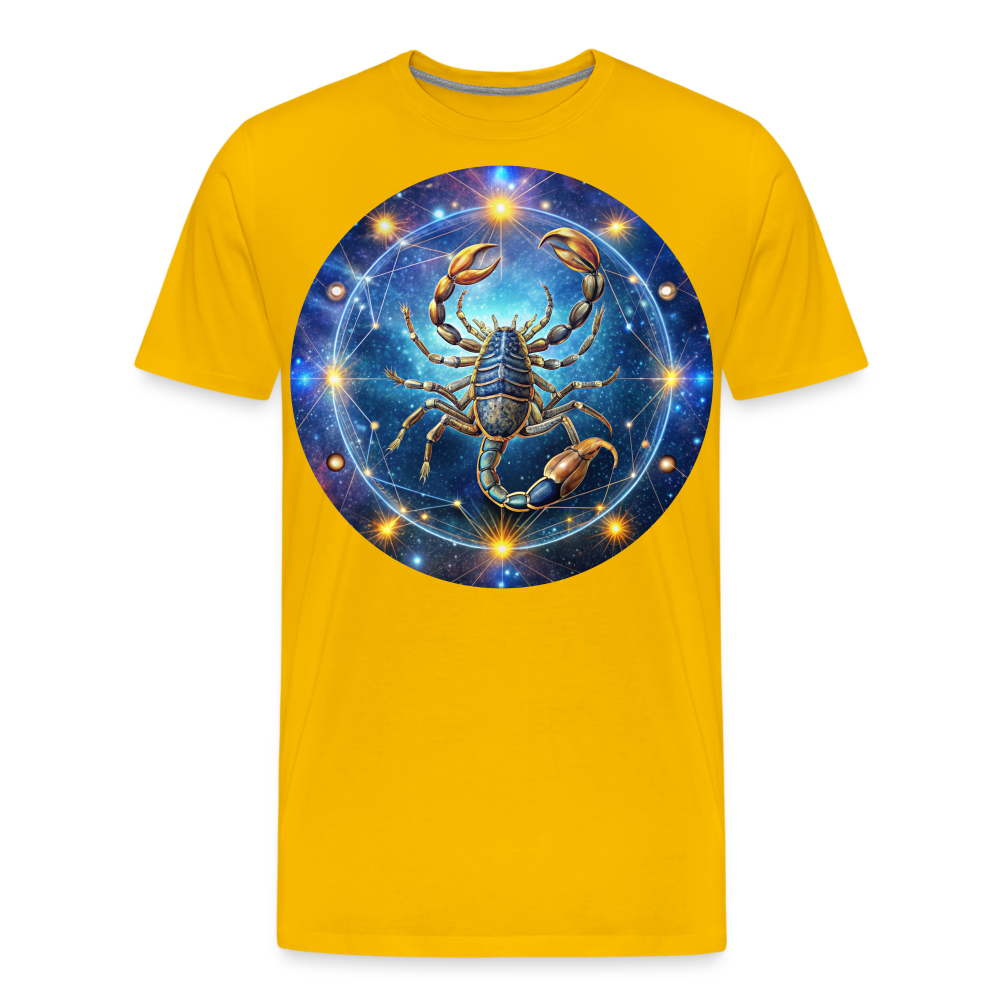 Men's Symbol Scorpio Premium T-Shirt - sun yellow