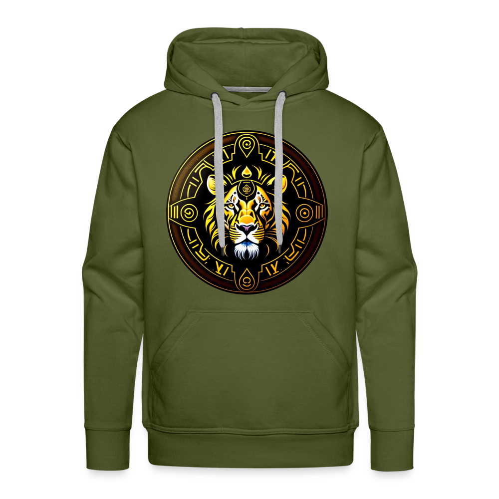 Men’s Mythical Leo Premium Hoodie - olive green