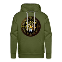 Thumbnail for Men’s Mythical Leo Premium Hoodie - olive green