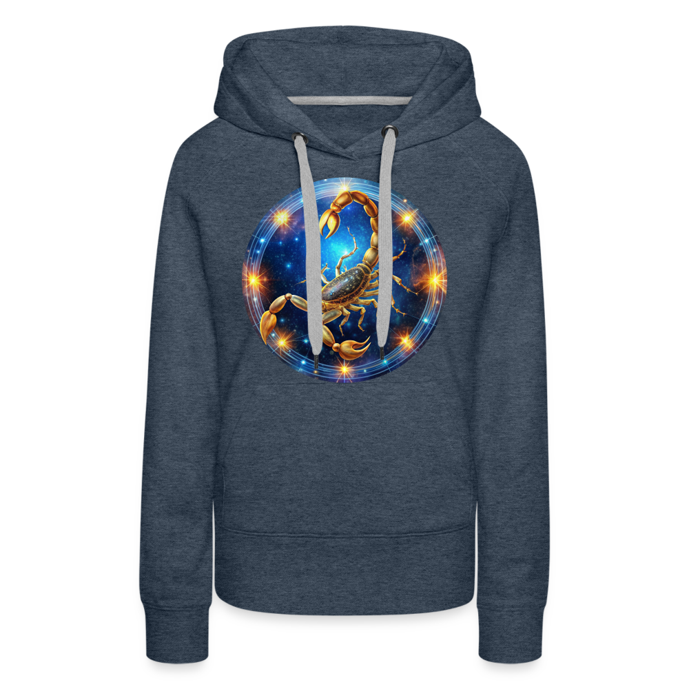 Women’s Mystic Scorpio Premium Hoodie - heather denim