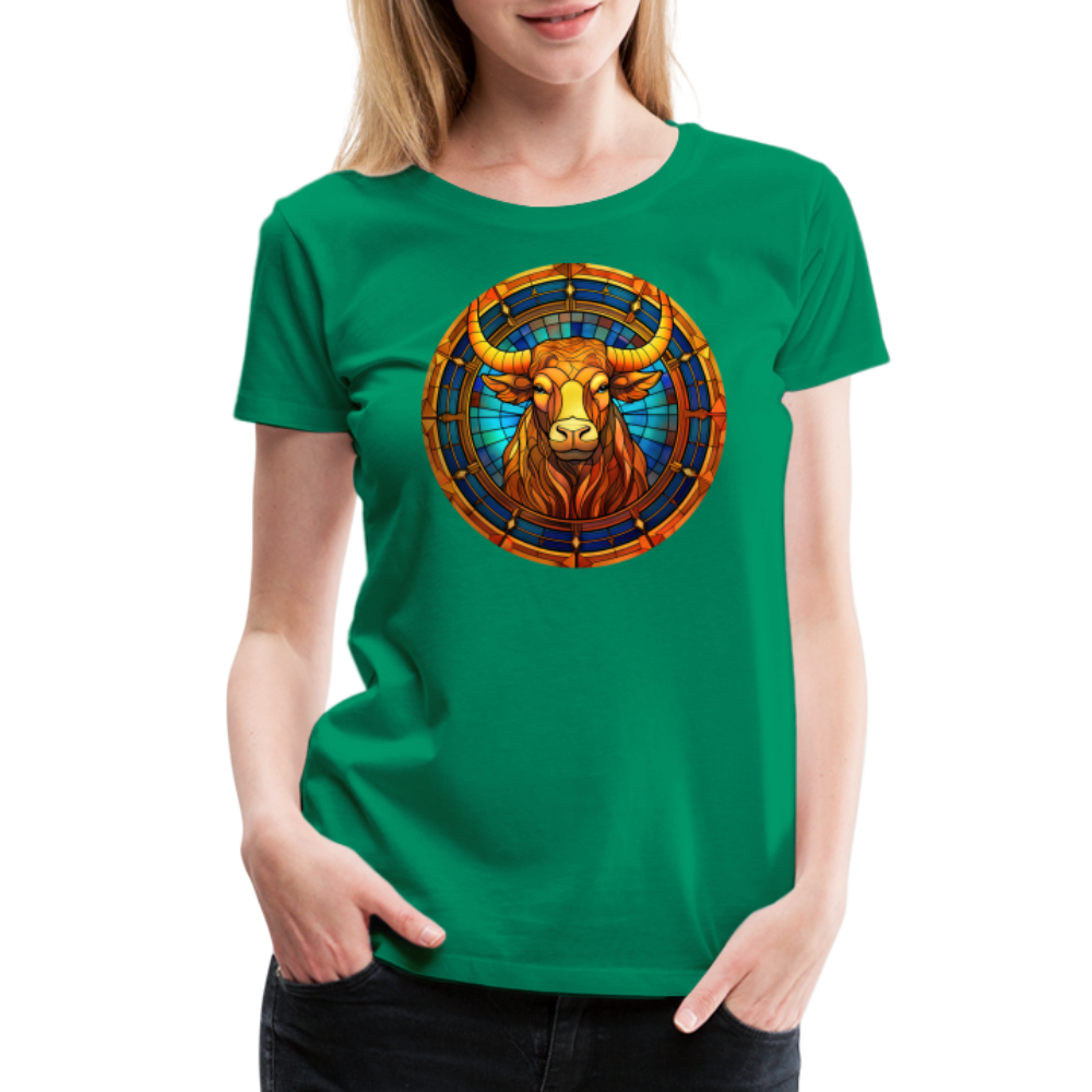 Women’s Mosaic Taurus Premium T-Shirt - kelly green