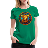 Thumbnail for Women’s Mosaic Taurus Premium T-Shirt - kelly green