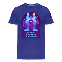 Thumbnail for Men's Neon Gemini Premium T-Shirt - royal blue