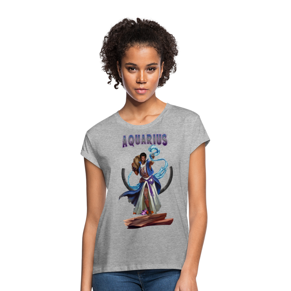 Women's Astral Aquarius Relaxed Fit T-Shirt - heather gray