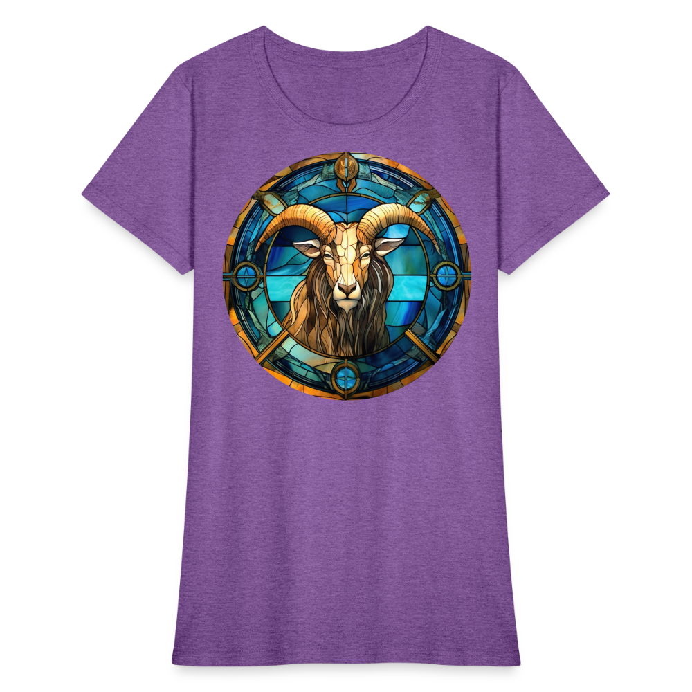 Women's Mosaic Capricorn T-Shirt - purple heather