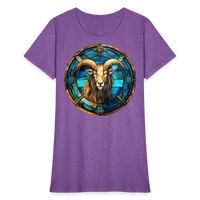 Thumbnail for Women's Mosaic Capricorn T-Shirt - purple heather