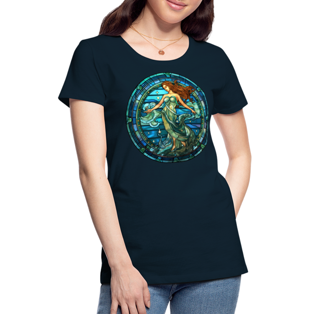 Women’s Mosaic Aquarius Premium T-Shirt - deep navy